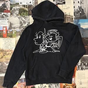 Brockhampton hoodie black with white